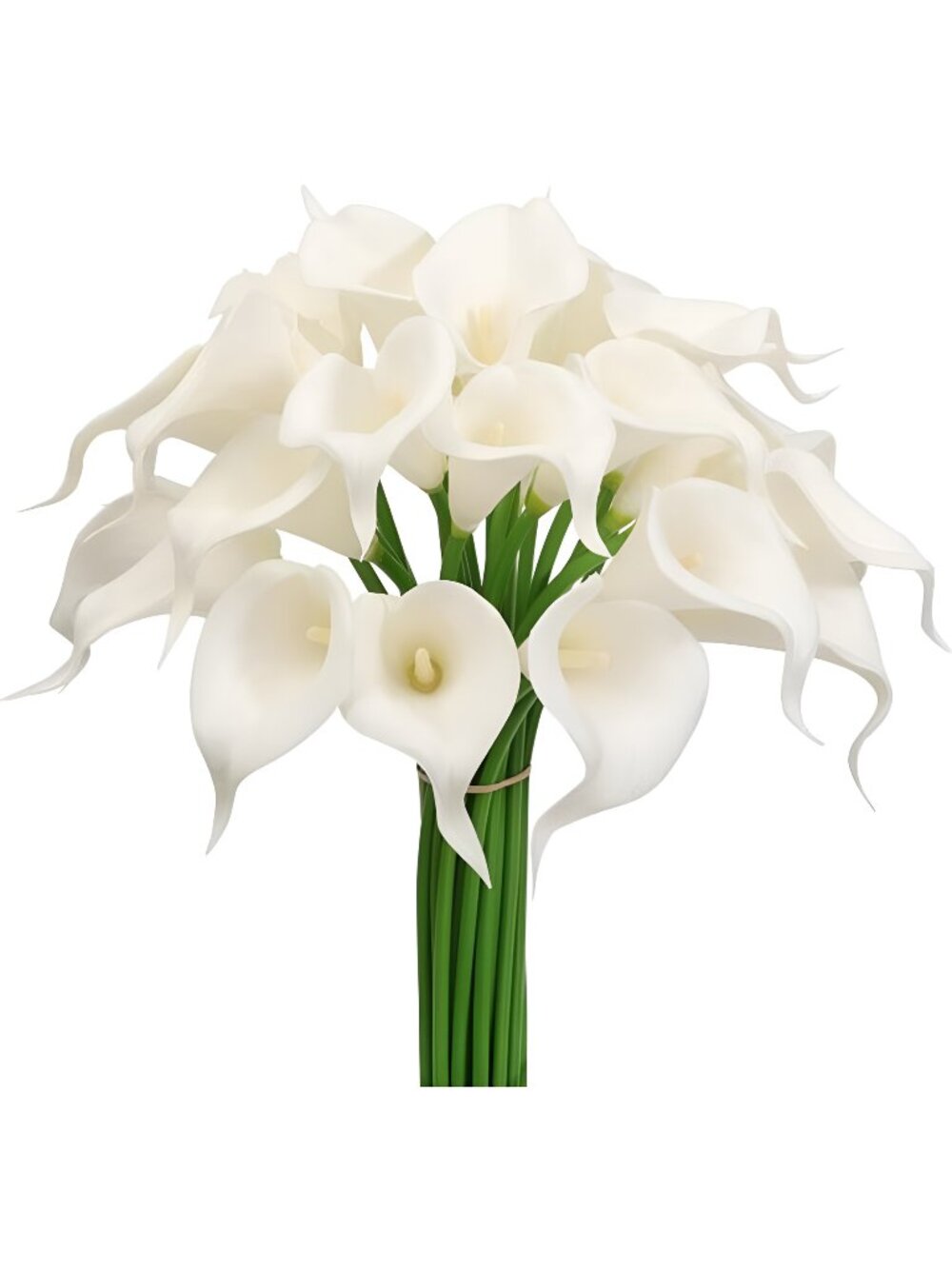 30Pack Real Touch PU Latex Artificial Calla Lily Flowers